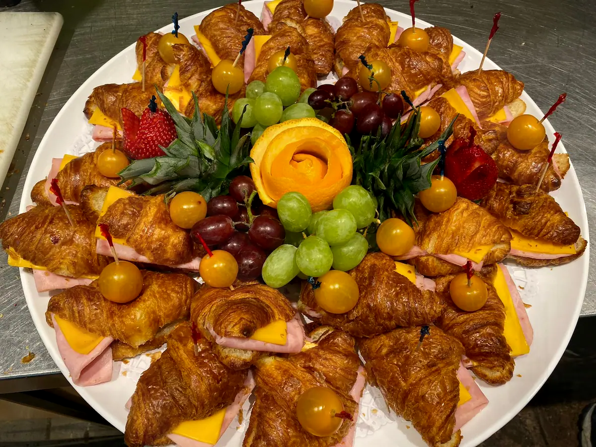 Best Breakfast Catering NYC , Ham And Cheese Mini Croissants