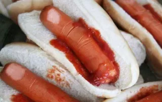Halloween catering menu Hot Dog Finger