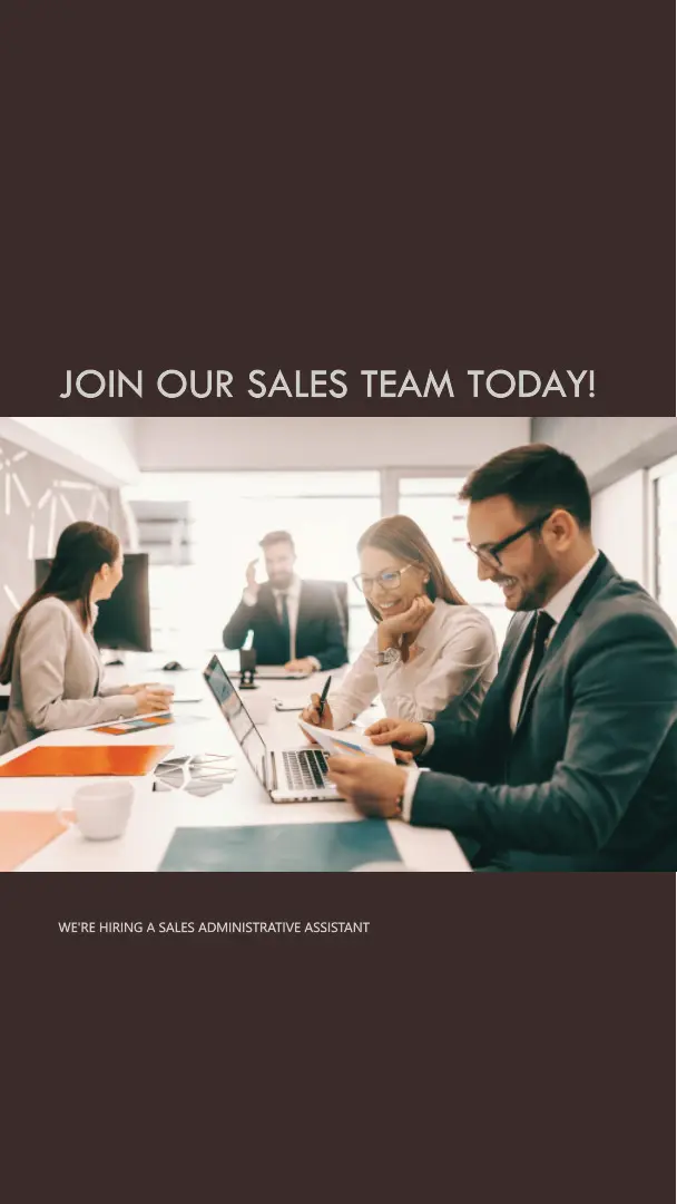 sales administrative assistant needed