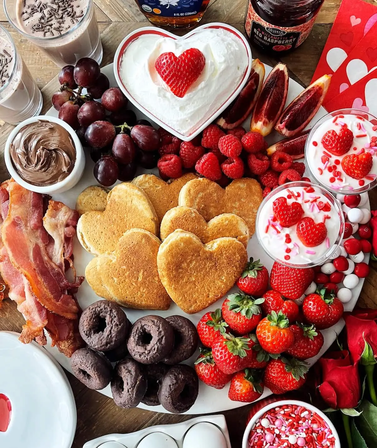 valentine’s day breakfast Board Catering