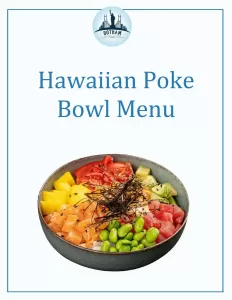 Hawaiian Poke Catering Menu 2
