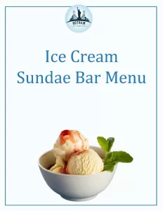 Ice Cream Sundae Bar Catering