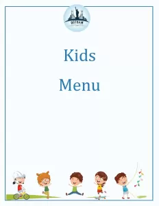 Kids Catering Menu
