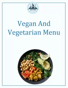 Vegan and Vegetarian Catering Menu NY