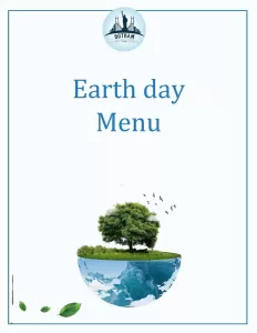 earth day Catering Menu