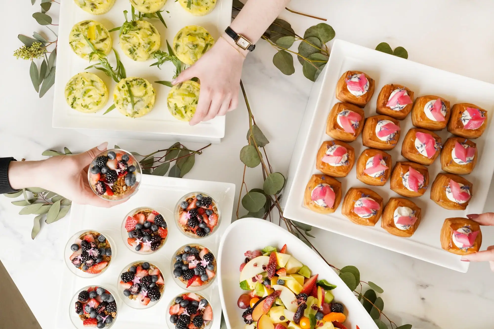 Traditional breakfast bar catering Traditional breakfast bar catering